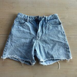Frayed Denim Shorts